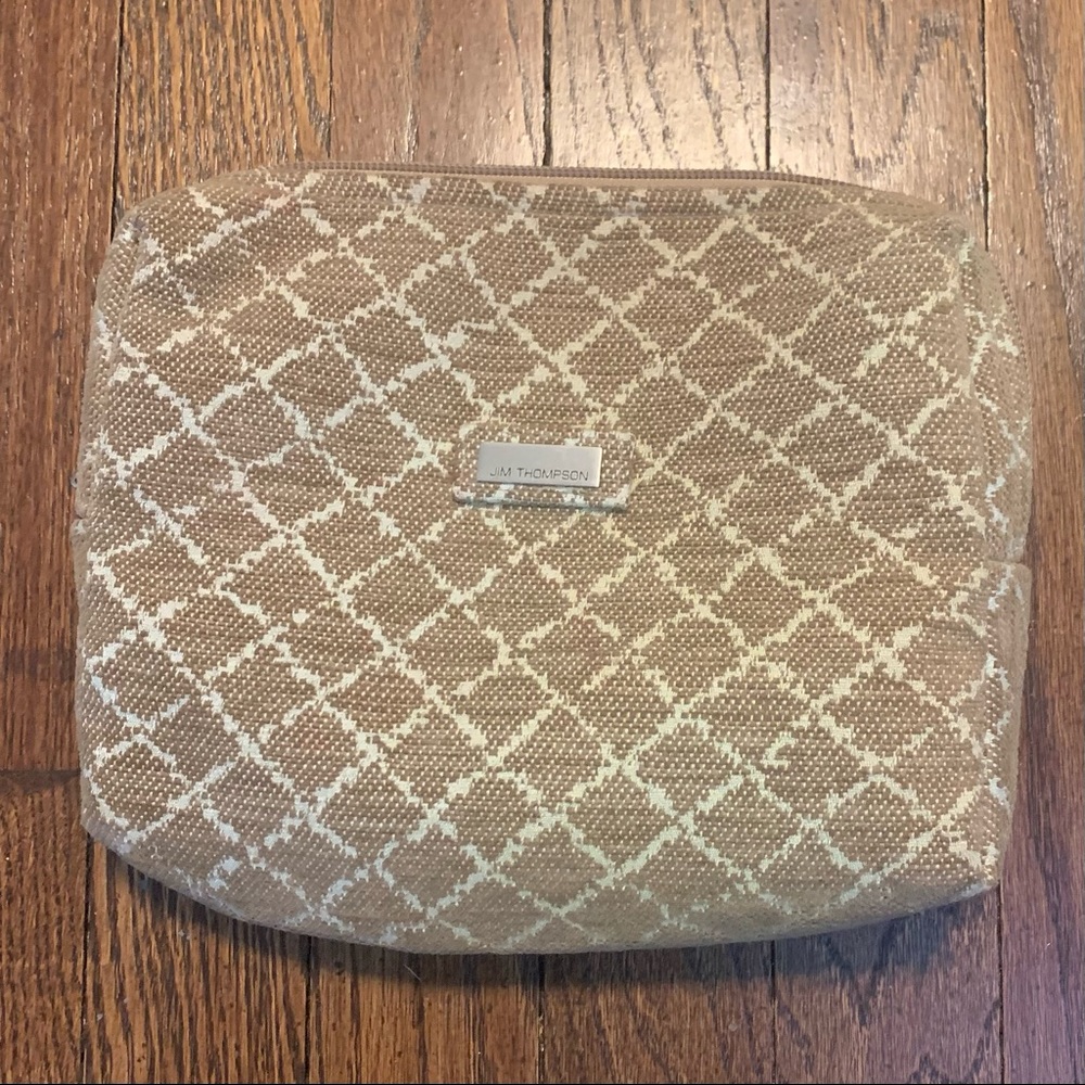 Jim Thompson Zippered Cosmetic Case